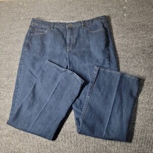 Calvin Klein Boot Cut Stretch Shape Jeans Womens Sz 33/16 Blue Denim‎ High Rise